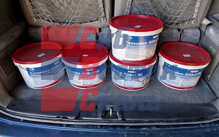 Краска фасадная Pufas Fassaden-Silikat основа D силикатная (10 л)